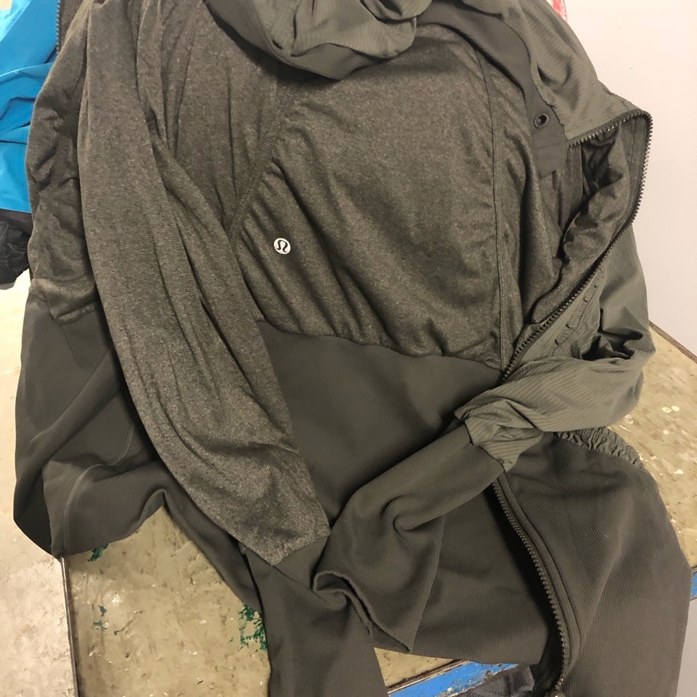 Lululemon Army Green Jacket; Reversible